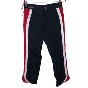 Vintage Ralph Lauren Nylon Red Parachute white red stripe pants size 6